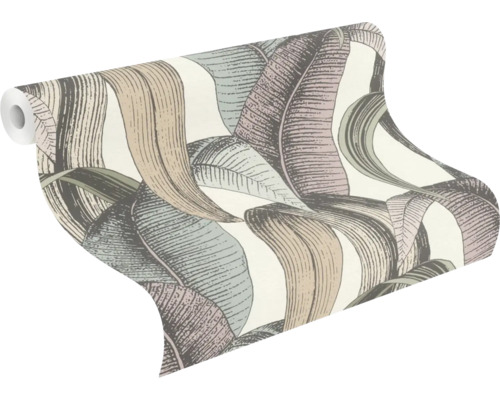 Tapetenrolle mit Blättermuster