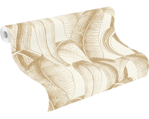 Tapetenrolle mit Bananenblattmuster