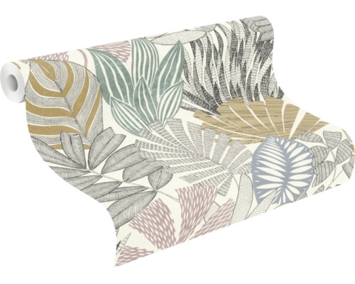 Tapetenrolle mit Blattmuster