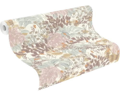 Tapetenrolle mit Pflanzenmuster