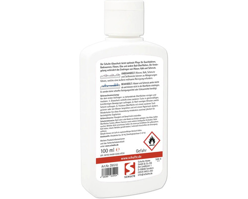 Schulte Glasversiegelung für Duschkabinen, Badewannen und Fliesen, 100ml Flasche