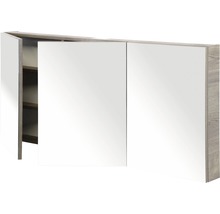 Spiegelschrank mit drei Türen und Regalböden