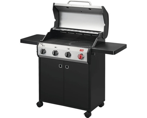 Gasgrill mit Ablageflächen und Unterschrank