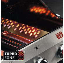 Innenansicht eines Gasgrills mit Turbo Zone