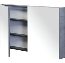 Spiegelschrank mit zwei Türen und Innenregalen für das Badezimmer
