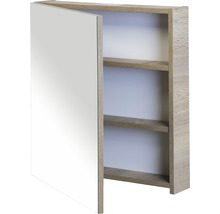 Spiegelschrank Sanox 60 x 13 x 65 cm eiche natur 1-türig