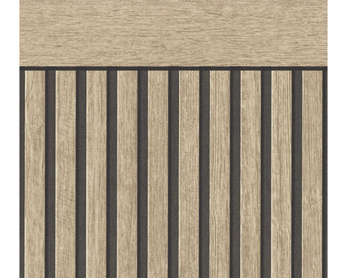 Tapete mit Holzpaneel-Optik