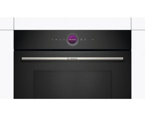 Bosch Einbaumikrowelle mit Bedienfeld und Griff