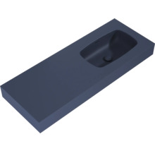 Jungborn Waschtisch DECEM 1210 x 460 mm Becken rechts navy blau matt