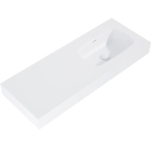 Jungborn Waschtisch DECEM 1210 x 460 mm Becken rechts weiß matt