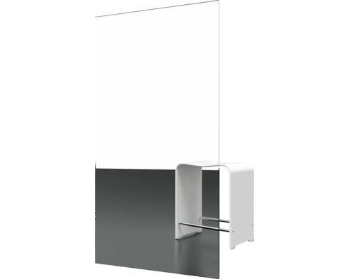 Trennwand aus Glas mit Halterung