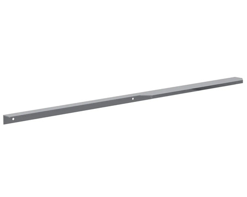 Lange, graue Griffleiste mit Befestigungslöchern zur Montage an Möbeln oder Schubladen