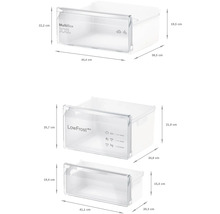 Kühl- und Gefrierkombination Bosch KIV87NSE0 BxHxT 54,1 x 177,2 x 54,8 cm Kühlteil 200 l Gefrierteil 70 l
