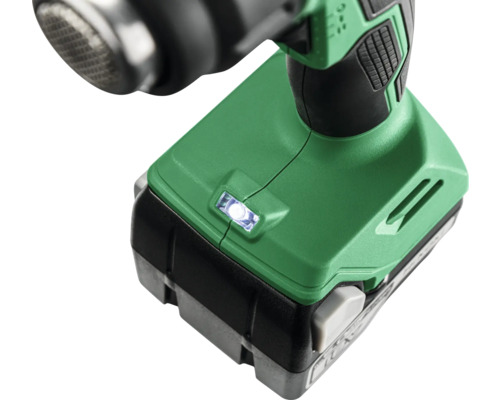 Detailansicht eines Akku-Schlagschraubers mit LED-Leuchte