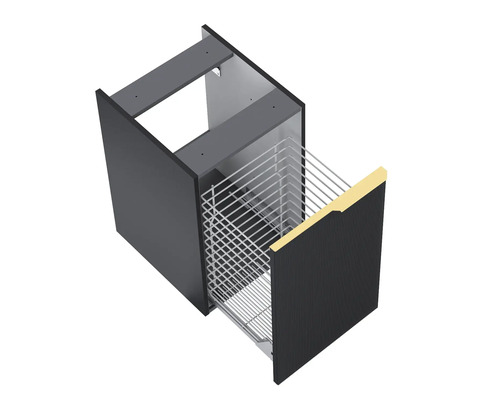 Küchenschrank mit Drahtkorb