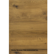 ZT Eiche Bronze Furnier Quer 61x198,5 DIN Links MODERN 07 Glas Satiniert