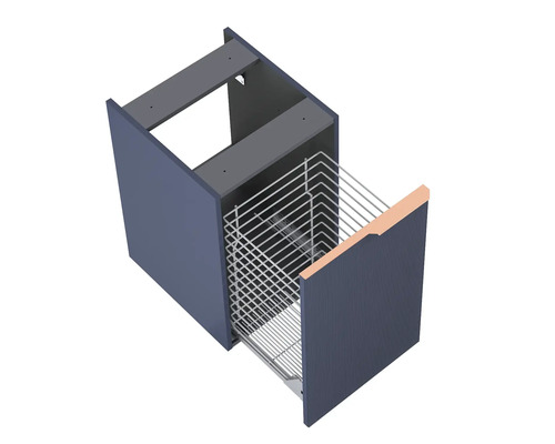 Küchenunterschrank mit Drahtkorb