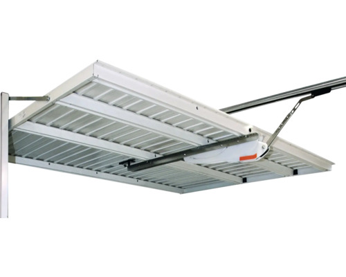 Detailansicht einer Unterdachmarkise mit Motor