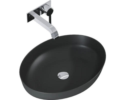 Waschbecken mit Armatur zur Wandmontage