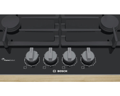 Bosch Kochfeld mit vier Kochstellen und Drehreglern