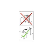 Symbolische Darstellung: Lieferung von Küchenunterschränken erfolgt zerlegt.