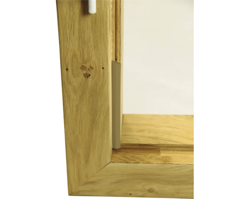 Detailansicht eines Holzfensterrahmens