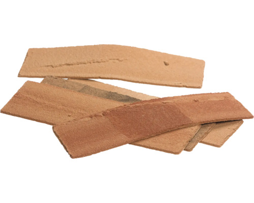 Mehrere Kaminklinkerplatten aus Ton