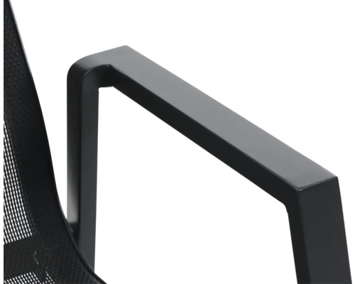 Detailansicht einer Armlehne eines Bürostuhls