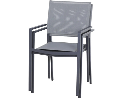 Stapelbarer Gartenstuhl mit Armlehnen