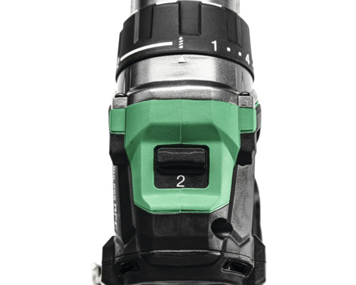 Detailaufnahme einer Bohrmaschine mit Geschwindigkeitsregler