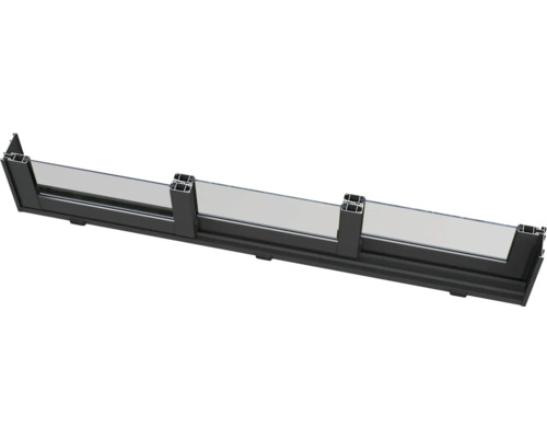 Glasgeländer mit Aluminiumprofil