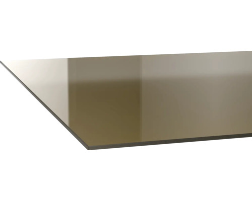 Eine Plexiglasplatte.