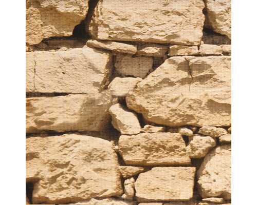 Nahaufnahme einer Mauer aus Natursteinen.