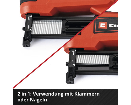 Elektrotacker mit Nägeln und Klammern