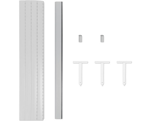 Wandschiene mit Regalböden und Regalbodenhaltern