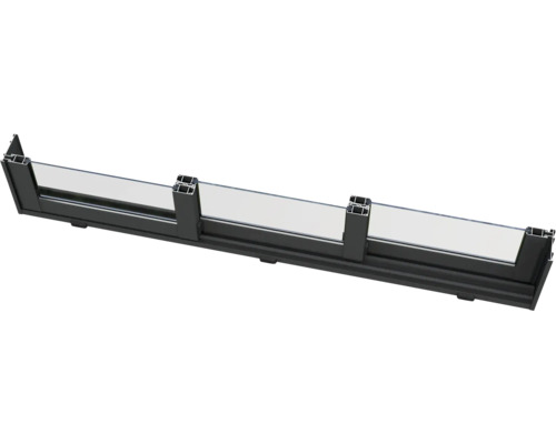 Balkongeländer mit Glaseinsatz und Aluminiumrahmen