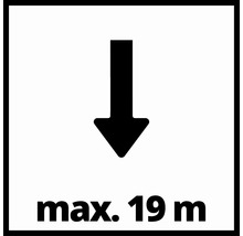 Symbol: Maximale Förderhöhe 19 Meter