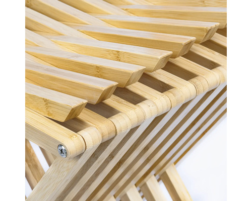 Detailansicht eines Bambusmöbelstücks