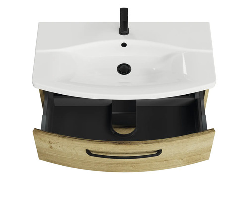 Waschtisch mit Auszug und Waschbecken