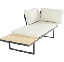 Lounge Set bellavista - Home & Garden Cella Ecksofa+Tisch Alu/Holz