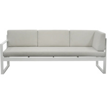 Gartensofa mit Aluminiumrahmen und drei Sitzkissen