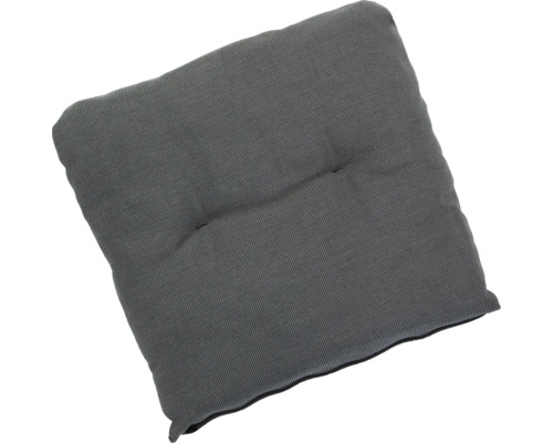 Graues, quadratisches Sitzkissen