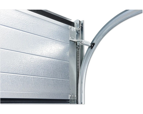 Detailansicht eines Garagentor-Mechanismus mit Feder