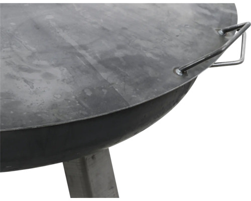 Schwenkgrill aus Stahl mit Griffen