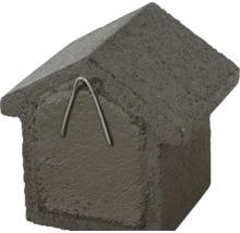 Vogelhaus aus Stein mit Aufhängedraht