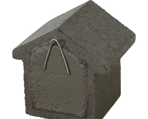 Vogelhaus aus Stein mit Aufhängedraht