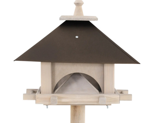 Vogelhaus aus Holz mit Dach