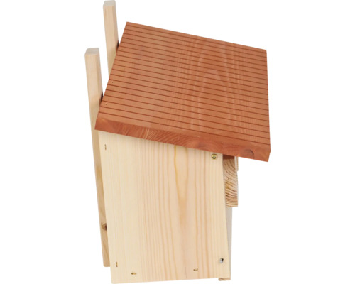 Holz-Fledermauskasten mit geneigtem Dach