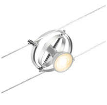 Seilsystemleuchte mit runder Lampenfassung