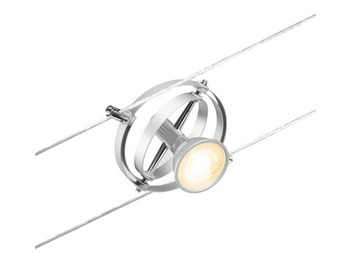 Seilsystemleuchte mit runder Lampenfassung